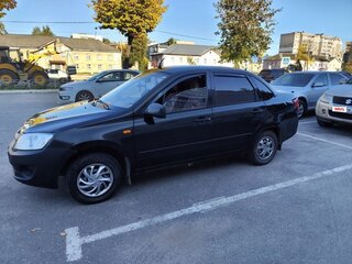 2014 Lada (ВАЗ) Granta I, чёрный, 399000 рублей, вид 2