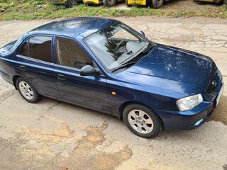 2007 Hyundai Accent ТагАЗ II, синий, 370000 рублей, вид 3