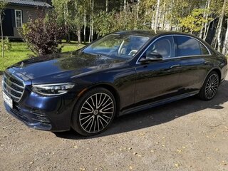 2022 Mercedes-Benz S-Класс 500 Long 4MATIC VII (W223), синий, 8850000 рублей, вид 3