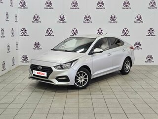 2017 Hyundai Solaris II, серебристый, 1095000 рублей, вид 1