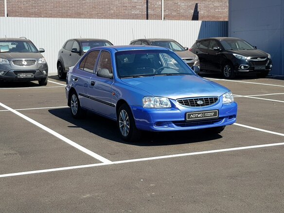 2007 Hyundai Accent ТагАЗ II, фиолетовый