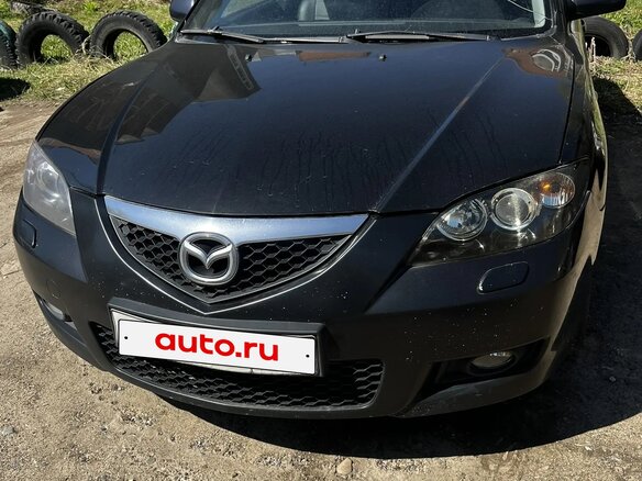 2007 Mazda 3 I (BK) Рестайлинг, чёрный - вид 1