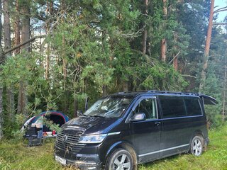 2020 Volkswagen Caravelle T6 Рестайлинг, чёрный, 4200000 рублей, вид 3