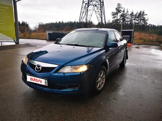 2006 Mazda 6 I (GG) Рестайлинг, синий, 350000 рублей, вид 1