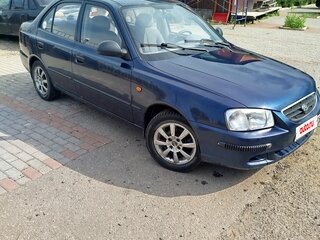 2008 Hyundai Accent ТагАЗ II, синий, 650000 рублей, вид 2