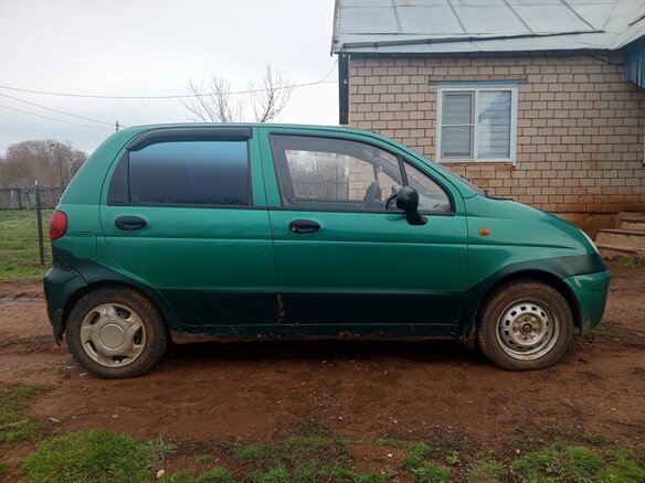 2002 Daewoo Matiz I Рестайлинг, зелёный, 100000 рублей - вид 2