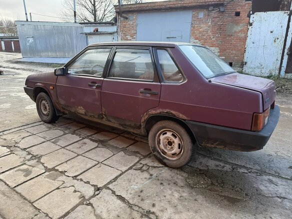 1996 Lada (ВАЗ) 21099, пурпурный, 40000 рублей - вид 3