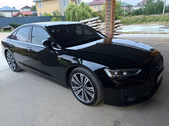 2023 Audi A8 50 TDI IV (D5) Рестайлинг, чёрный, 6300000 рублей - вид 2