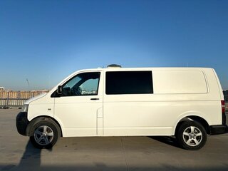 2008 Volkswagen Caravelle LWB Long T5, белый, 1064600 рублей, вид 2