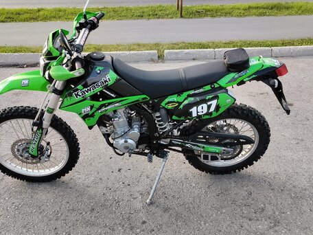 2012 Kawasaki KLX 250, зелёный, 360000 рублей, вид 4