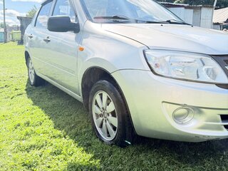 2013 Lada (ВАЗ) Granta I, серебристый, 430000 рублей, вид 3
