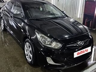 2011 Hyundai Solaris I, чёрный, 590000 рублей, вид 2
