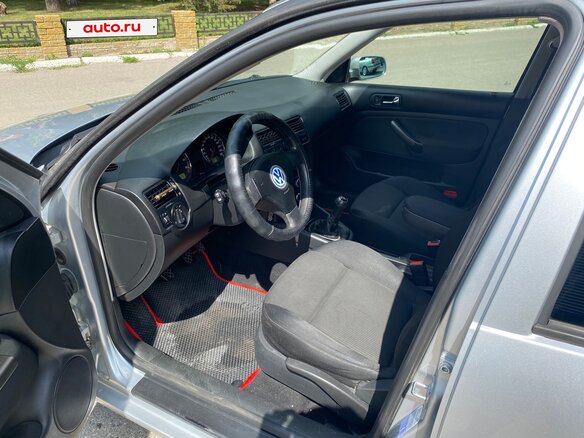 2002 Volkswagen Bora I, серебристый, 450000 рублей - вид 12