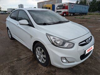 2011 Hyundai Solaris I, белый, 499000 рублей, вид 2