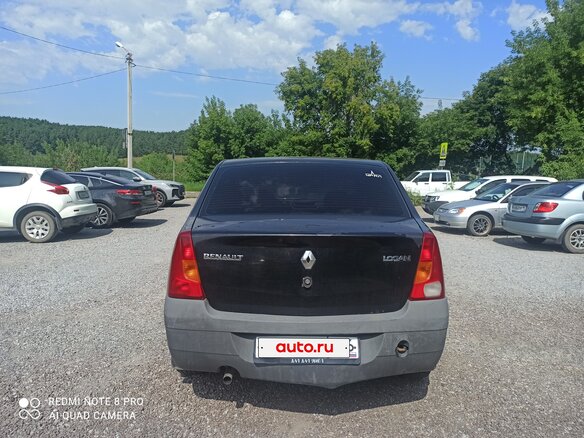 2007 Renault Logan I, серый, 100000 рублей - вид 2
