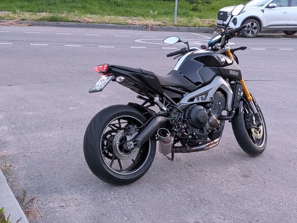 2015 Yamaha MT-09 (FZ-09), фиолетовый, 680000 рублей - вид 12