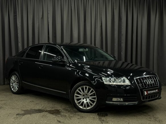 2009 Audi A6 III (C6) Рестайлинг, чёрный - вид 1