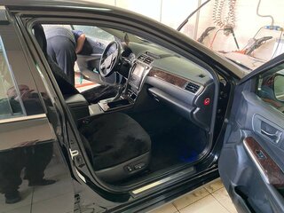 2017 Toyota Camry VII (XV50) Рестайлинг, чёрный, 3000000 рублей, вид 2