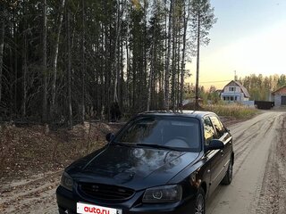 2006 Hyundai Accent ТагАЗ II, чёрный, 315000 рублей, вид 1