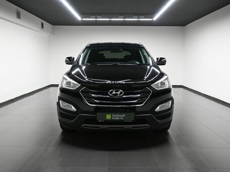 2013 Hyundai Santa Fe III, чёрный, 1595000 рублей, вид 3
