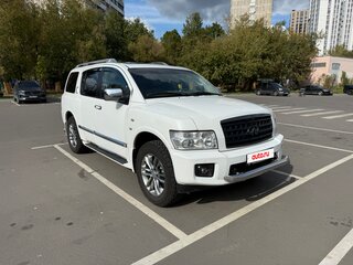 2008 Infiniti QX56 I Рестайлинг, белый, 1600000 рублей, вид 3