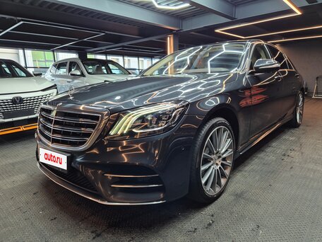 2018 Mercedes-Benz S-Класс 560 VI (W222, C217) Рестайлинг, чёрный, 4100000 рублей, вид 2