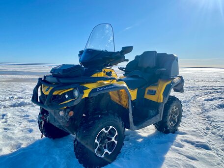 2013 BRP Can-Am Outlander MAX 1000, жёлтый, 1150000 рублей, вид 4