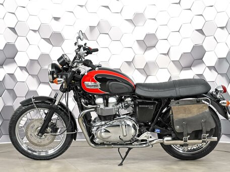 2008 Triumph Bonneville T100, чёрный, 539000 рублей, вид 4