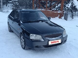 2008 Hyundai Accent ТагАЗ II, чёрный, 420000 рублей, вид 2