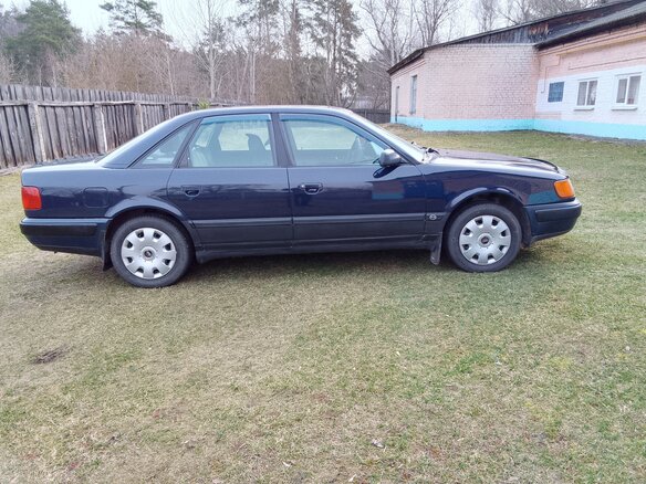 1991 Audi 100 IV (C4), синий, 320000 рублей - вид 9