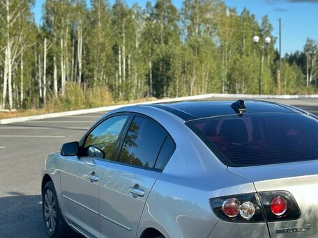 2008 Mazda 3 I (BK) Рестайлинг, серебристый, 775000 рублей, вид 3