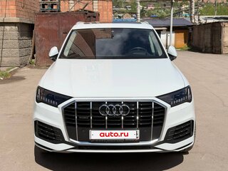 2020 Audi Q7 45 TDI II (4M) Рестайлинг, белый, 7000000 рублей, вид 3