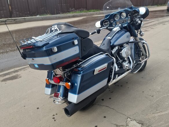 2001 Harley-Davidson Electra Glide, синий, 530000 рублей - вид 2