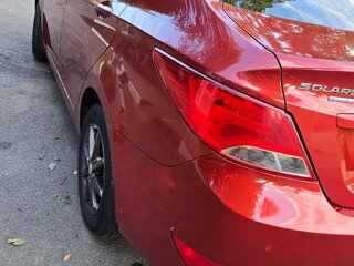 2016 Hyundai Solaris I Рестайлинг, красный, 1030000 рублей, вид 4