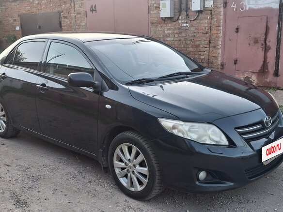 2008 Toyota Corolla AMT X (E140, E150), чёрный, 680000 рублей