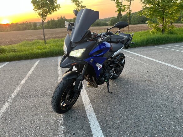 2017 Yamaha MT-09 Tracer (FJ-09), синий, 720000 рублей - вид 13