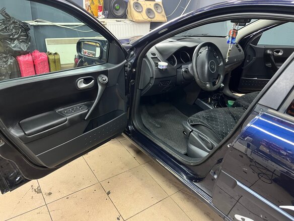 2008 Renault Megane II Рестайлинг, синий, 650000 рублей - вид 14