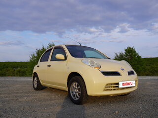 2009 Nissan March III (K12), жёлтый, 380000 рублей, вид 2