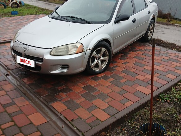 2002 Dodge Stratus II, серебристый, 235000 рублей