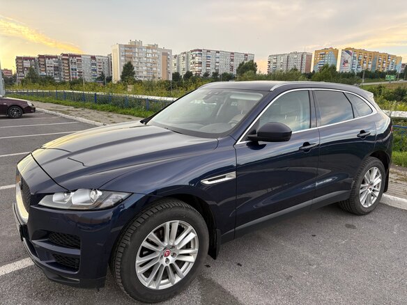 2017 Jaguar F-Pace I, синий, 2600000 рублей - вид 6