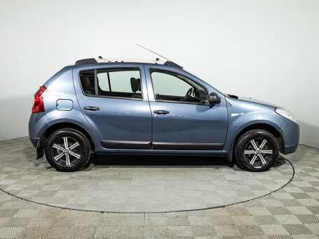 2012 Renault Sandero I, синий, 399585 рублей, вид 4