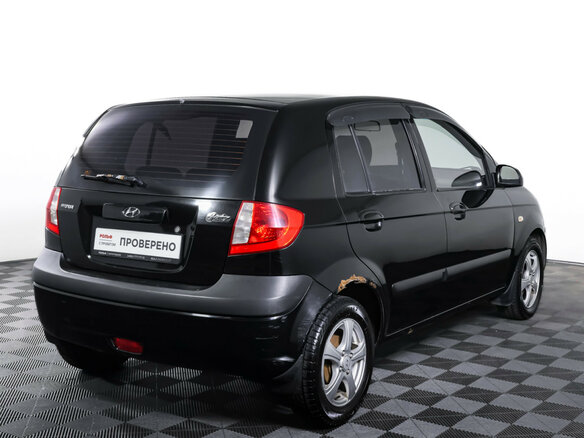 2008 Hyundai Getz I Рестайлинг, чёрный - вид 4