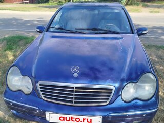 2002 Mercedes-Benz C-Класс 200 II (W203), синий, 400000 рублей, вид 2