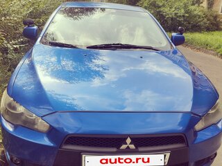 2008 Mitsubishi Lancer X, синий, 950000 рублей, вид 2