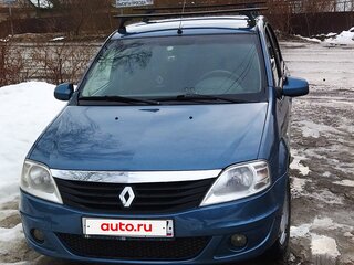 2010 Renault Logan I Рестайлинг, синий, 370000 рублей, вид 1
