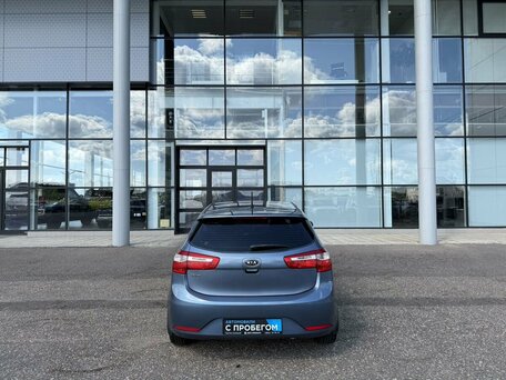 2012 Kia Rio 4-speed III, голубой, 795000 рублей, вид 4