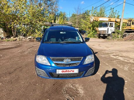2017 Lada (ВАЗ) Largus I, синий, вид 2