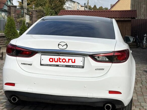 2015 Mazda 6 III (GJ) Рестайлинг, белый, 1900000 рублей - вид 2