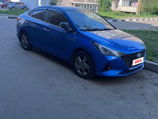 2020 Hyundai Solaris II Рестайлинг, синий, 1450000 рублей, вид 1