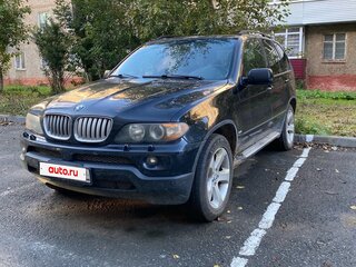 2004 BMW X5 4.4i I (E53) Рестайлинг, чёрный, 750000 рублей, вид 1